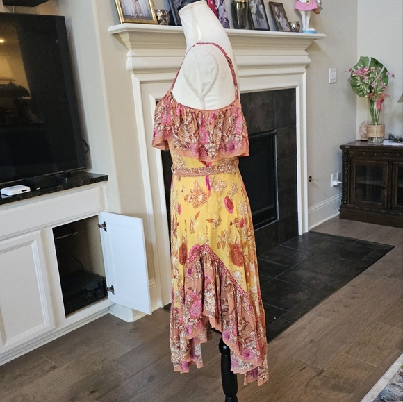Spell & The Gypsy Collective Siren Song Strappy Marigold Floral Dress S  read - Picture 10 of 16